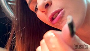 i made my boyfriend stop at beach for cumshot