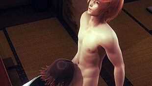 in this hentai uncensored 3d, kaya and mia engage in a threesome with japanese asian manga anime game porn