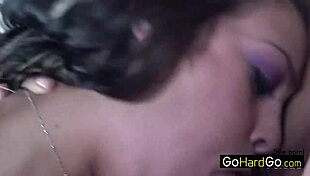 Angelina Valentine Bent Over in Doggystyle, Showing Off Her Brunette Latina Tits