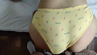 my innocent stepdaughter shows her new princess panties with rich delicious smell