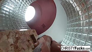 Hot shower fun with Christy and Dahlia 😘