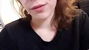 Cute Nerd Teases with Panties Masturbation During Sexting