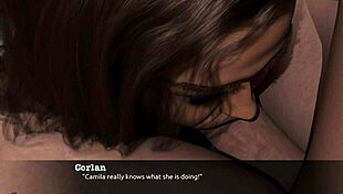 Shaved babe with big tits and ass plays in group blowjob session.