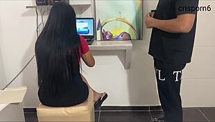 Hot Job Interview Spirals into Wild Group Doggystyle with Stunning Girl. Her Big Ass Takes Control.