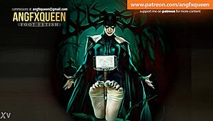 Hela Feet Porn Footjob With Wrinkled Toes.