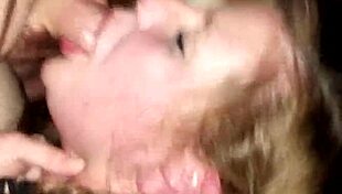 sexy curvy blonde milf sucking cock in homemade video part 2