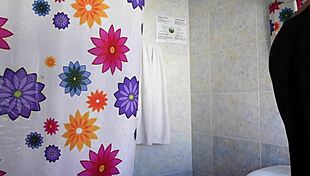 Step cousins get naughty in the shower before fucking