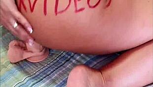 Blonde Hottie Cums Hard Using Her Favorite Toy!