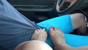 i give an intense footjob in pov, watching the cumshot
