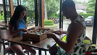 Teen Loses Game and Gets Cum on Face