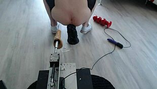 i got facefucked and my ass pounded by a machine with extreme huge toys, oh god!