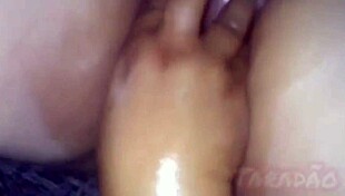 Prostitute's Natural Tits And Hairy Pussy Get Cum In Mouth