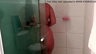 Hellen almeida enjoys a relaxing bath in brazilian style