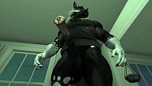 Unplanned Overnight Furry Yiff with Monster Cock Riding