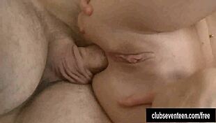 teen feels intense anal fucking, her ass taking cum for a hardcore facial.