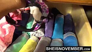 my horny step brother squeezes my nose while im giving a pov blowjob busty hot step sister sheisnovember rough riding his big cock hardcore wet pussy closeup during taboo sex by msnovember