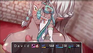 Femdom mistress dominates with intense handjob and blowjob in tower of alfimia part 1.