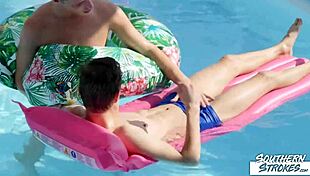 i'm tony milak gay twink barebackin corey law by the pool with big cocks