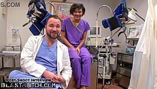 Student Jackie Banes Gets Busted and Blasted with Cum by Doctor Tampa