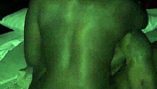 Chocolate girl takes big black cock in intense threesome action