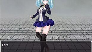 Femdom mistress dominates with intense handjob and blowjob in tower of alfimia part 1.