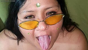 Fat Bbw Swallows Cum In Detailed Close-Up Scene