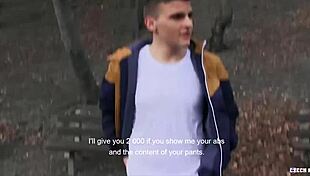 Czech Hunter 521 - Amateur Gay for Pay Euro Twink Takes Rough Anal