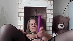 Slut Masturbates in BDSM Session