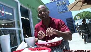 I'm the blonde sucking tits in threesome with monster cocks from black dudes