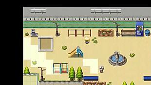 Blonde girl fucks guys in hentai game