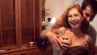 lovely couple enjoys a sweet moment