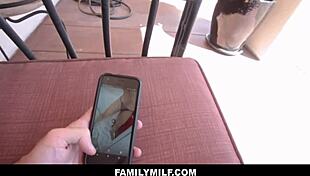 Hot Blonde Stepmom Sarah Vandella Seduces Stepson with POV Videos and Blowjob! 😍🔥