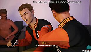 Naked Jill Fucked by Monster Cock at Party with Milf and Teen