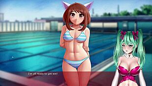 voice actor magicalmysticva plays my hero academia hentai porn game stream