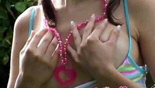 I-I mean, cute teen selina plays with her cunt outdoors