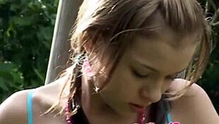 I-I mean, cute teen selina plays with her cunt outdoors