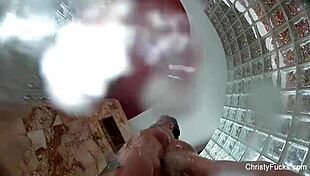 Christy Mack Showers with Big Tits