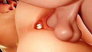 Intriguing 3D edit featuring Kiriko in a unique scene