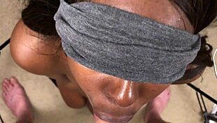 Black teen 18+ sucks white cock for facial cumshot