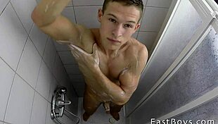 Wow, Watch This Blonde Skater Twink Get an Intense Handjob from Muscular College Guy!