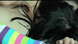 Alektra Blue licks Kiera King's pussy