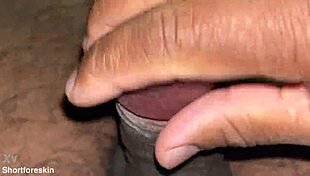 Intense Close Cumshot on Indian Guy's Hard Cock