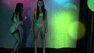 Skeptic lesbian babe finds her perfect match on a cyber sex platform - gia derza and aubree valentine