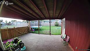 part 1: wife sucking and fucking on back porch in daylight