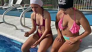 teen gets cum on tits and ass from big black cock