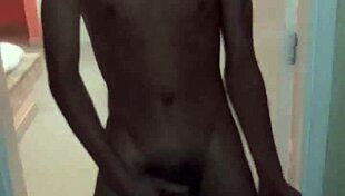 twink shows off his thick dick solo