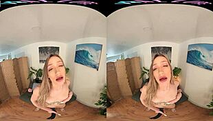 Petite Blonde Vrallure Gets Soaked With Toys In Intense Pov Action