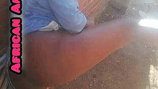 Beautiful african mature sucks monster cock in blowjob 😍