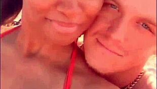 interracial couple pull over and have some fun with big ass milf