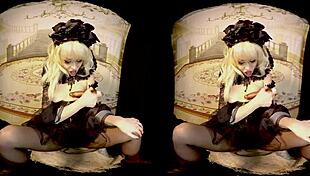 i-i'm rebeka black cosplay 3dvr dildo masturbation from bravo models media